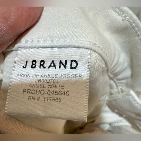 J Brand Arkin Zip Ankle White Joggers - Picture 4 of 11